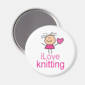 Aimant Don de Tricot iLove (Recto/Verso)