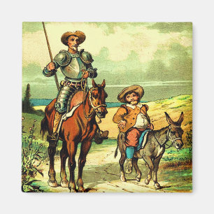 Aimant Don don Quichotte et Sancho Panza