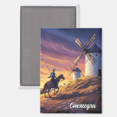 Aimant Don Quichotte à Consuegra Espagne Voyage (Recto/Verso)