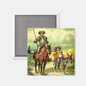Aimant Don Quichotte et Sancho Panza (Recto/Verso)