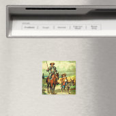 Aimant Don Quichotte et Sancho Panza (In Situ (Lave-vaisselle))