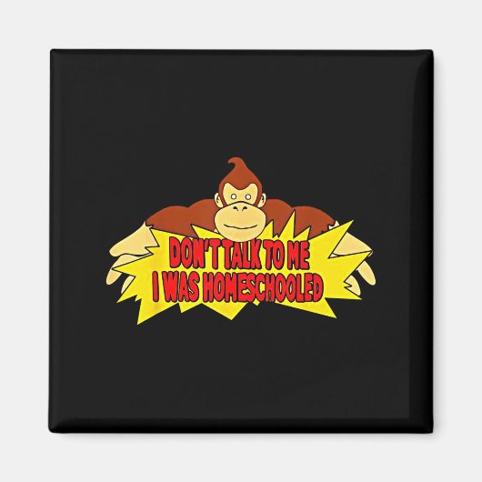 Aimant Don’t Talk To Me I Was Homeschooled  (Devant)