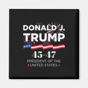 Aimant Donald J. Trump 45 47 Président Jour d'investiture