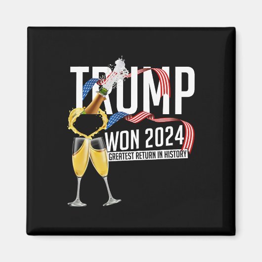 Aimant Donald Trump a gagné l'inauguration de l'élection (Devant)
