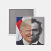 Aimant Donald Trump Abraham Lincoln (Recto/Verso)