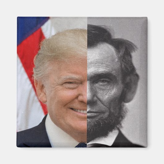 Aimant Donald Trump Abraham Lincoln (Devant)