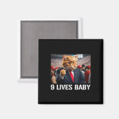 Aimant Donald Trump Cat Neuf Vit Bébé (Recto/Verso)