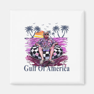 Aimant Donald Trump Chemise Golfe Des États-Unis Amérique