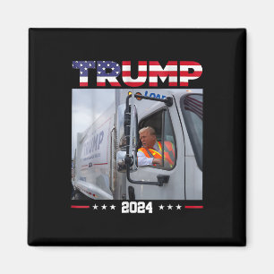 Aimant Donald Trump Circuler le camion à ordures - Camion
