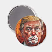 Aimant donald trump clown (Recto/Verso)