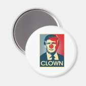Aimant Donald Trump CLOWN — Anti-Trump 2016 - (Recto/Verso)