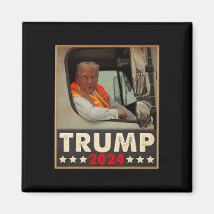 Aimant Donald Trump Dans Garbage Truck Team Garbage For T