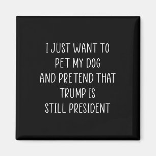 Aimant Donald Trump donne un animal de compagnie à mon ch