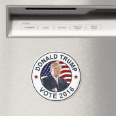 Aimant Donald Trump - Drapeau américain (In Situ (Lave-vaisselle))