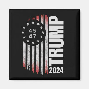 Aimant Donald Trump Élection Vote 2024 45 47 Américain
