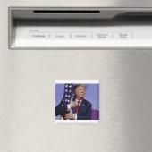 Aimant Donald Trump et le drapeau (In Situ (Lave-vaisselle))