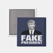Aimant Donald Trump FAKE PRÉSIDENT (Recto/Verso)