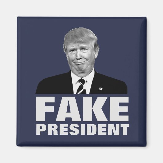 Aimant Donald Trump FAKE PRÉSIDENT (Devant)