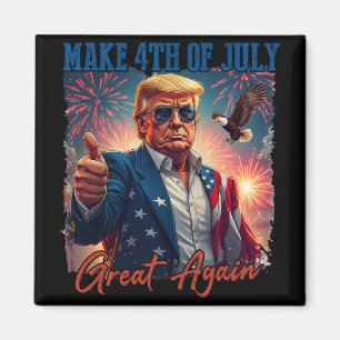 Aimant Donald Trump Feu patriotique Faire 4 juillet G