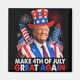 Aimant Donald Trump Feu patriotique Faire 4 juillet G