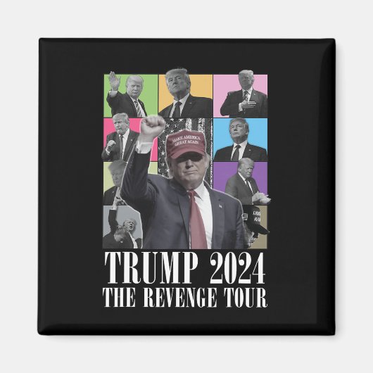 Aimant Donald Trump La Revenge Tour 2024 Pour Hommes Et F (Devant)