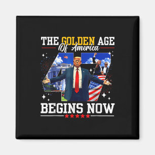 Aimant Donald Trump L'Âge D'Or De L'Amérique Commence À C