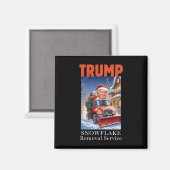Aimant Donald Trump Noël Funny Snowflake Suppression (Recto/Verso)