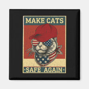 Aimant Donald Trump Rendre les chats en sécurité Casquett