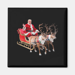 Aimant Donald Trump Santa Claus Sleigh Noël Noël Noël Noë