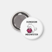 Aimant Donjon Meowster Chat Drôle (Recto/Verso)