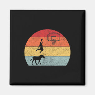 Aimant Donkey basketball joueur entraîneur Sport ride âne