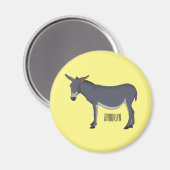 Aimant Donkey cartoon illustration (Recto/Verso)