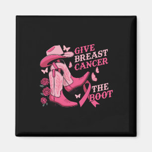 Aimant Donner Le Cancer Du Sein L'Initiale Cowgirl Cancer
