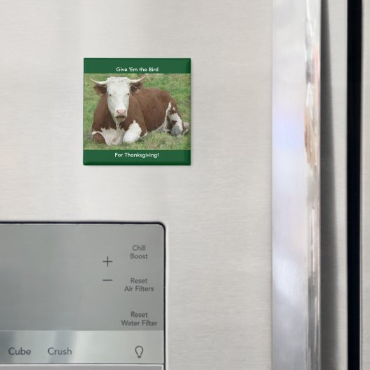 Aimant Donnez-leur l'oiseau pour l'aimant Thanksgiving (In situ (réfrigérateur))