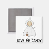 Aimant Donnez-moi des t-shirts et des cadeaux Candy (Recto/Verso)