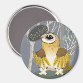 Aimant Donnez un coup de pied ! Barn Owl (Recto/Verso)