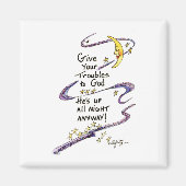 Aimant Donnez vos problèmes à Dieu (Devant)