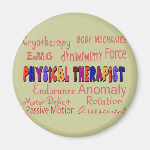 Aimant Dons de terminologie de physiothérapeute