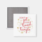 Aimant Don't Get Your Tinsel In A Tangle Christmas Raglan (Recto/Verso)
