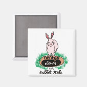 Aimant Dont Go Down The Rabbit Hole Womens Red  (Recto/Verso)