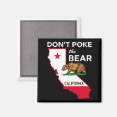 Aimant Dont Ke The Bear California Republic Design (Recto/Verso)