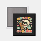 Aimant Don't Panic It's Organic Weed Skull  (Recto/Verso)