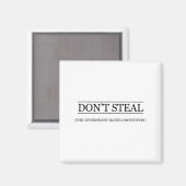 Aimant Don't Steal - The Government Hates The Competition (Recto/Verso)