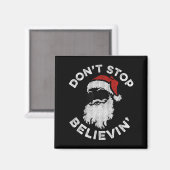 Aimant Don't Stop Believin' Cool Shades Santa  (Recto/Verso)