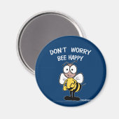 Aimant Don't Worry Bee Happy (Recto/Verso)