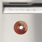 Aimant Donut au chocolat (In Situ (Lave-vaisselle))