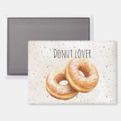 Aimant Donuts Glacés Délices Sucrés (Recto/Verso)