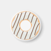 Aimant Donuts rose bleu et morceaux motif chocolat (Devant)