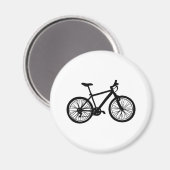 Aimant Doodle de vélo simple dessiné à la main en noir et (Recto/Verso)