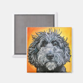 Aimant Doodle noir (Recto/Verso)